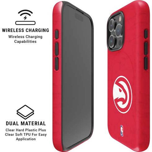 NBA Atlanta Hawks Distressed iPhone 16 Pro Magsafe Impact Case
